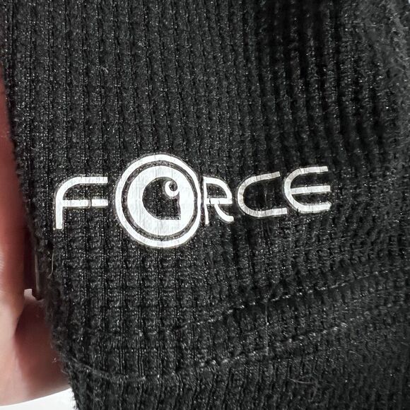 Carhartt Force Waffle Base Layer Thermal Long Sleeve Black Shirt Women s L 12/14 - Picture 3 of 6